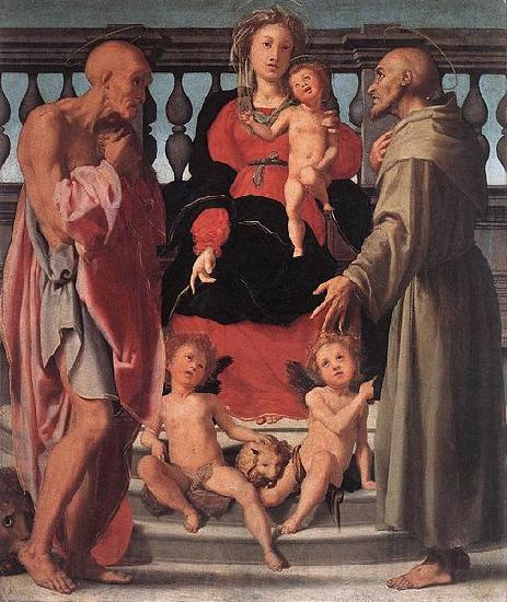 Jacopo Pontormo Madonna and Child with Two Saints Germany oil painting art